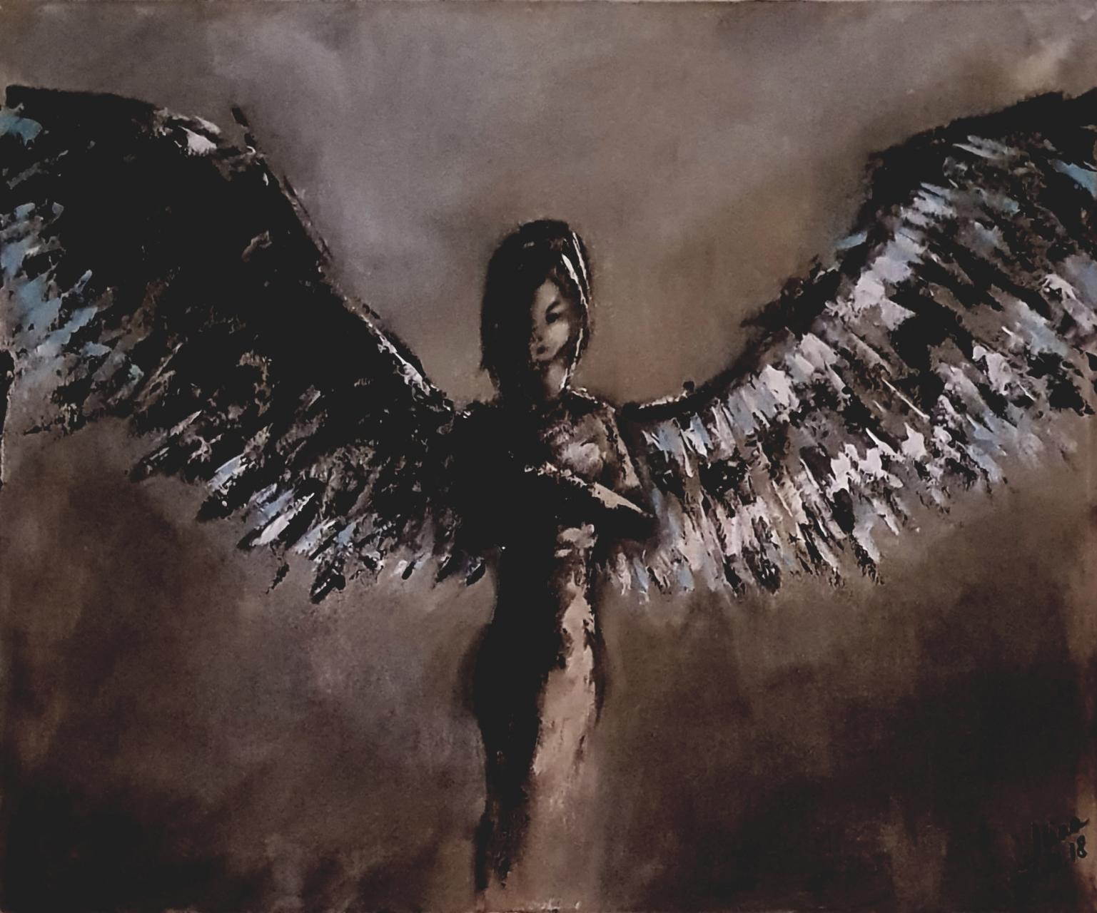 ArteDiAlina.com painting: Angel into the Twilight